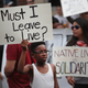 Demonstrators protest the acquittal of former St. Louis police officer Jason Stockley on September 17, 2017 in St. Louis, Missouri. This is the third day of protests in the city following the acquittal of Stockley, who had been charged with first-degree murder last year following the 2011 on-duty shooting of Anthony Lamar Smith.